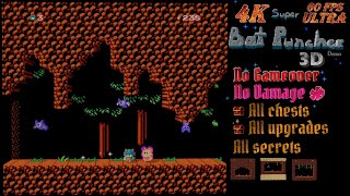 Super Bat Puncher [NES/3DSEN] 100% All upgrades/chests/secrets No damage* No death [4K ULTRA 60FPS] screenshot 5