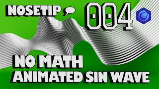 #cinema4d Tip 004 - Procedurally Animated Sin Wave - NO MATH
