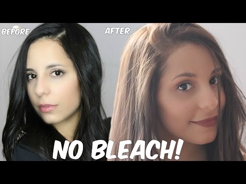 DIY Lighten DARK Hair in 1 STEP at Home!!!