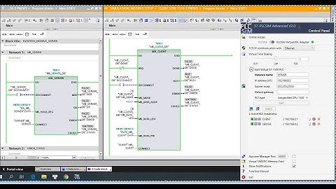 Simulation Modbus TCP/IP PLC S7 1500 TIA PLCSIM Advance Part#3 (Mô Phỏng Truyền Thông Modbus TCP/IP)