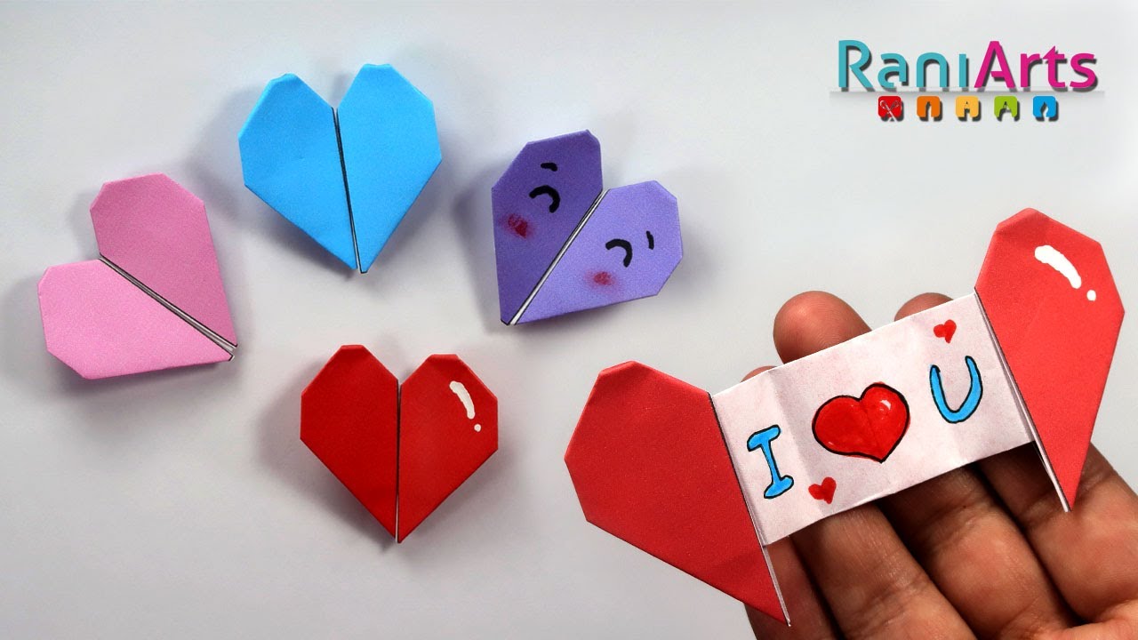 Como hacer origamis de corazon