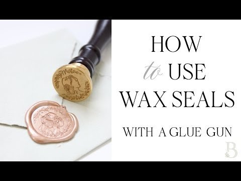 How To Use Wax Seals - Wax Seal Tutorial Using A Glue Gun