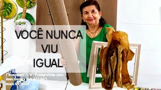  TEM PAPEL, PAPELÃO E MOLDURAS VELHAS AI? VEM CONFERIR ESSA TÉCNICA/BY Socorro Rodrigues#diy 