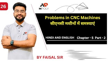 Problems in CNC Machine in Hindi | Chapter-5 | Lec 26 || CNC and Automation |#mpoly || By Faisal Sir