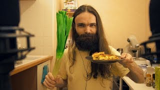 ASMR Eating a Homemade Leek Quiche (Mukbang, English, Soft Spoken) screenshot 1