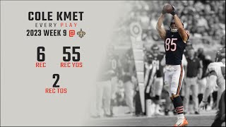 Cole Kmet Every Target and Catch @ New Orleans Saints | 2023 Week 9 | Fantasy Football Film