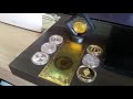Souvenir Moedas BTC LTC DASH XRP ETH + Cédula