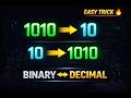 Decimal to Binary &amp; Binary to Decimal Explained in 3 Minutes 🔥