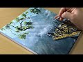 Sunshine  landscape painting / Acrylic Painting for Beginners / STEP by STEP