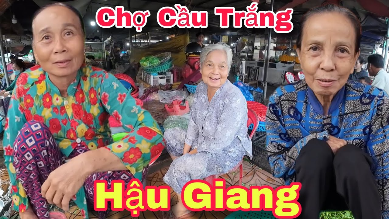 Chợ Cầu Trắng Phụng Hiệp Hậu Giang Người Lớn Tuổi Khó Khăn Hạnh Phúc Nhận Quà Mỹ | Khương Nhựt Minh