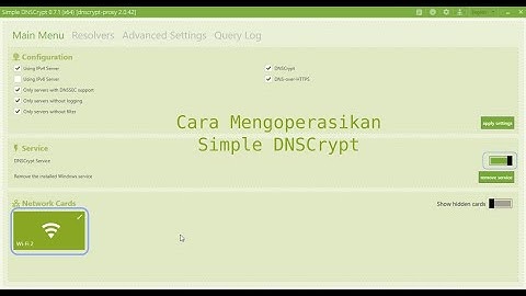 Bypass Internet Positif Menggunakan Simple DNSCrypt - Cara Mengoperasikan Simple DNSCrypt