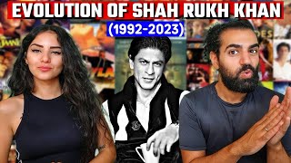 🇮🇳 REACTING TO Shah Rukh Khan Evolution (1992-2023) | Evolution Of Shahrukh Khan (Deewana-Pathaan)