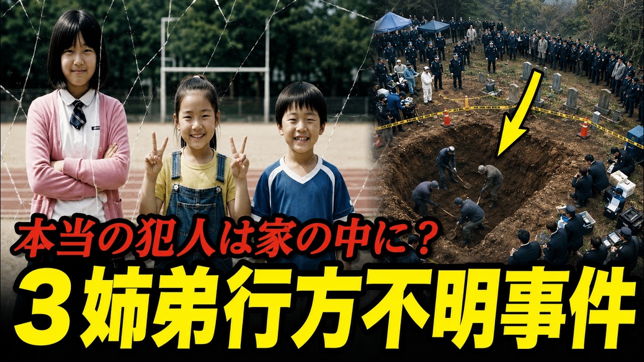 2012年名古屋3姉弟失踪の闇。トランクの血痕と互いを真犯人だと絶叫する異常な両親