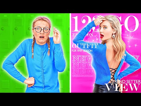 Dark Mermaid vs Monster Makeover Challenge ✨ Extreme Transformations by 123 GO!