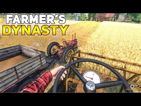 Видео: СОБИРАЮ ПЕРВЫЙ УРОЖАЙ НА СТАРОМ КОМБАЙНЕ! Farmers Dynasty #5