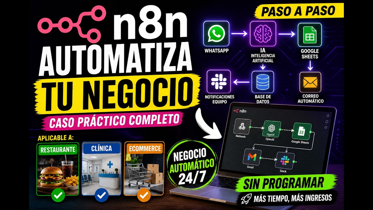 N8N Tutorial Completo en Español: Automatiza con IA Sin Programar ...