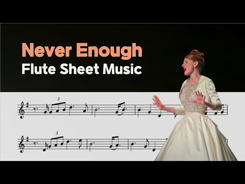 Never Enough (Flute Sheet Music Easy) - The Greatest Showman OST
