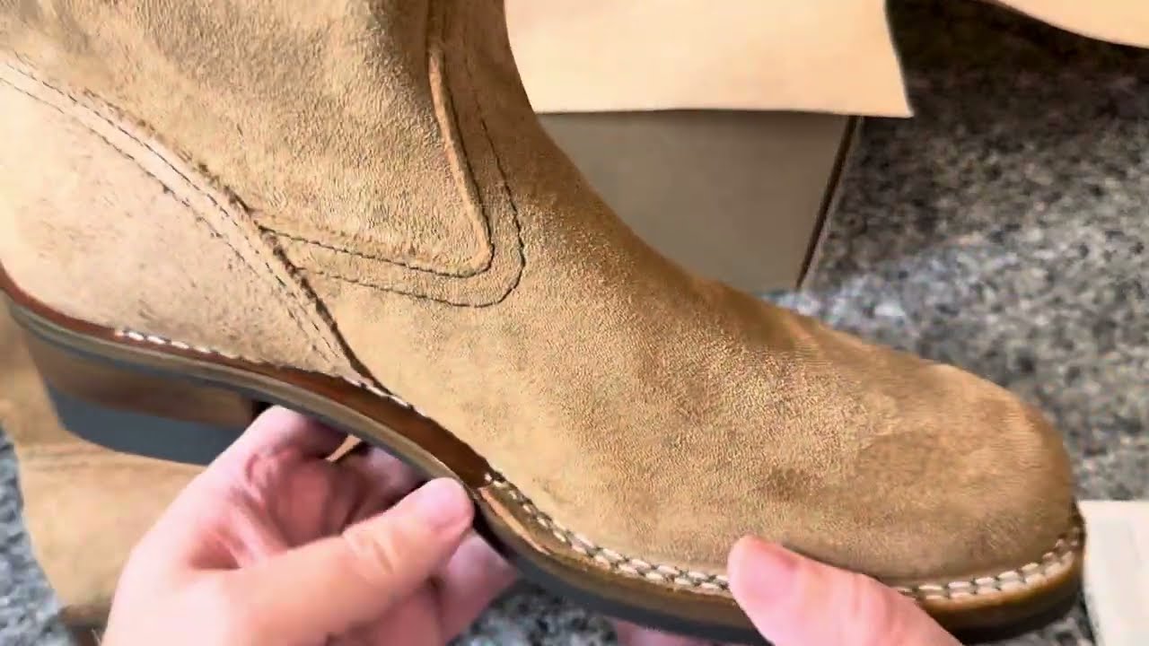 Wesco Morrison Roughout British Tan Domain Unboxing - YouTube
