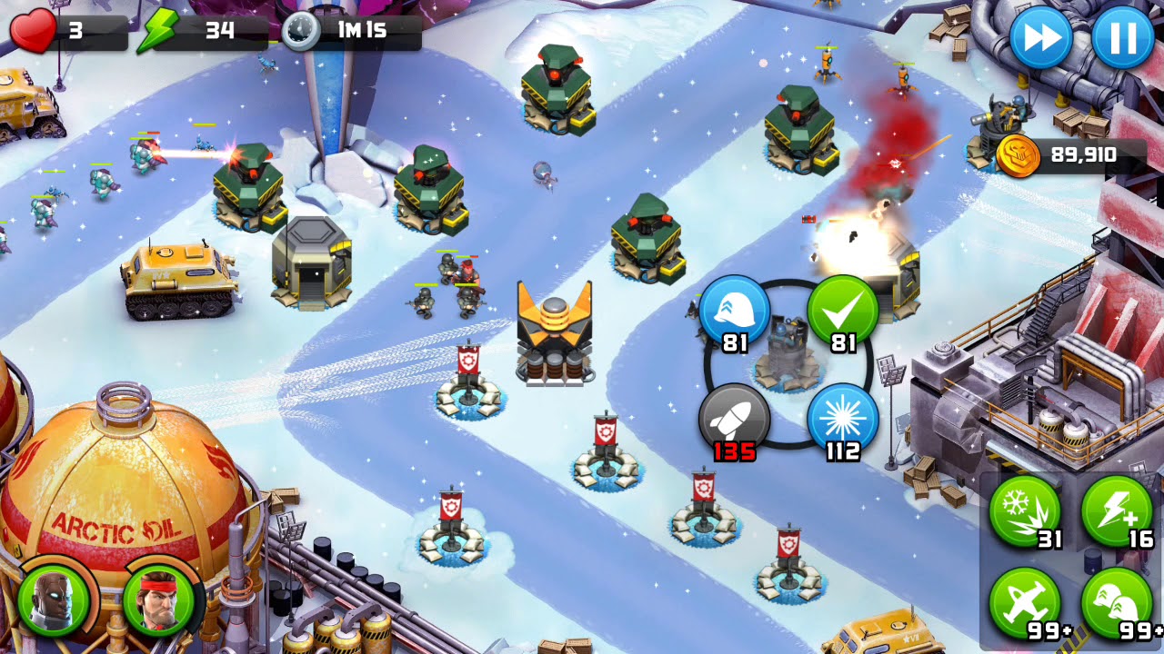 Alien Creeps TD - Challenges Level 34-Zulu Station - Hard