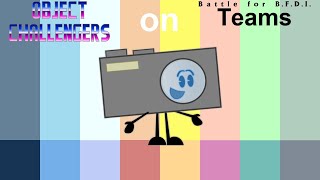 If Object Challengers Characters were on BFB Teams If Object Challengers Characters were on BFB Teams