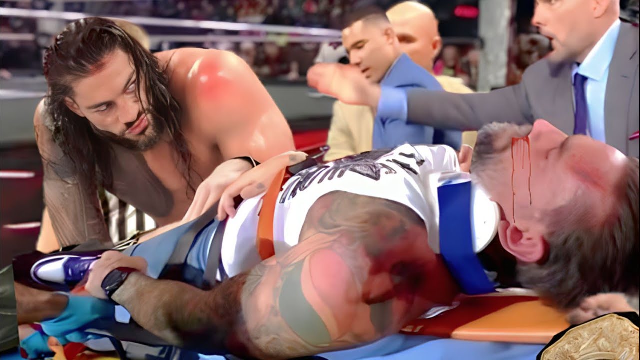 February 26, 2026 | Roman Reigns gets angry and attacks CM Punk with a Brutally 