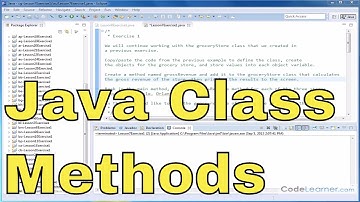 Learn Java - Exercise 07x - Java Class Methods