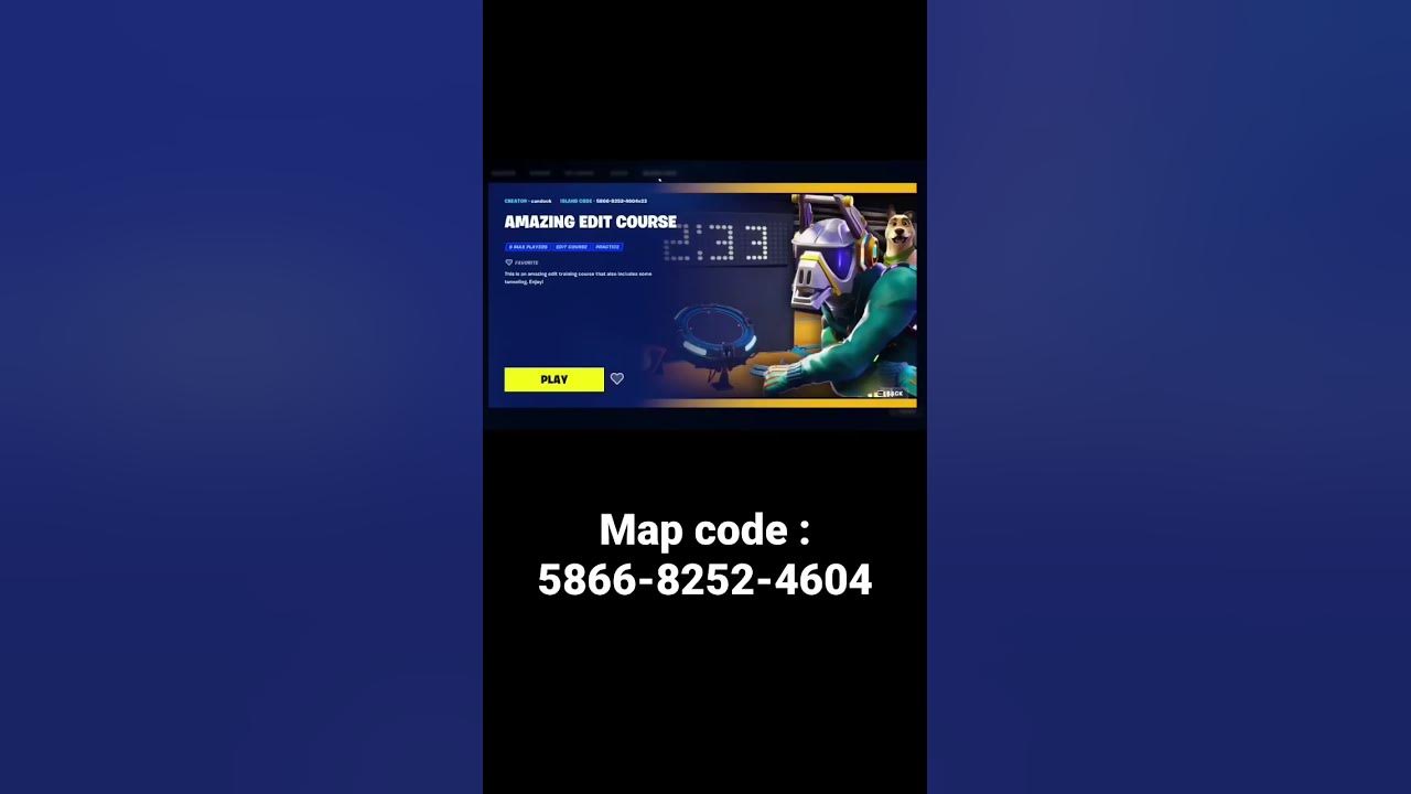 Fortnite edit course code fortnite shortsvideo YouTube