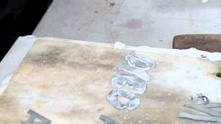 Lead Lettering Tutorial - Gordon Brown In Action