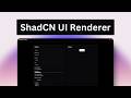 Building A ShadCN UI Component Renderer | Project #2