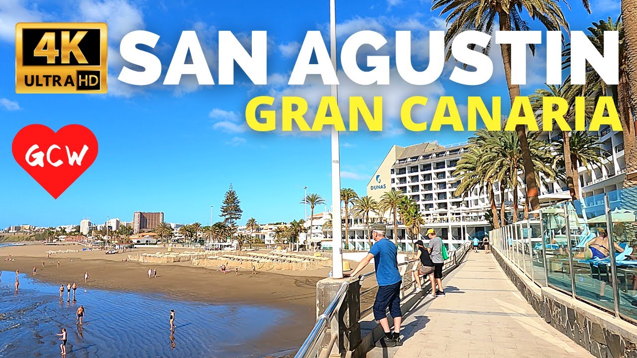 SAN AGUSTIN Gran Canaria 2024 🔴 Dunas Don Gregory Hotel to Shopping Centre