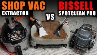 EXTRACTOR EVERY THING YOU NEED TO KNOW. BISSELL SPOTCLEAN PRO or DIY SHOP VAC