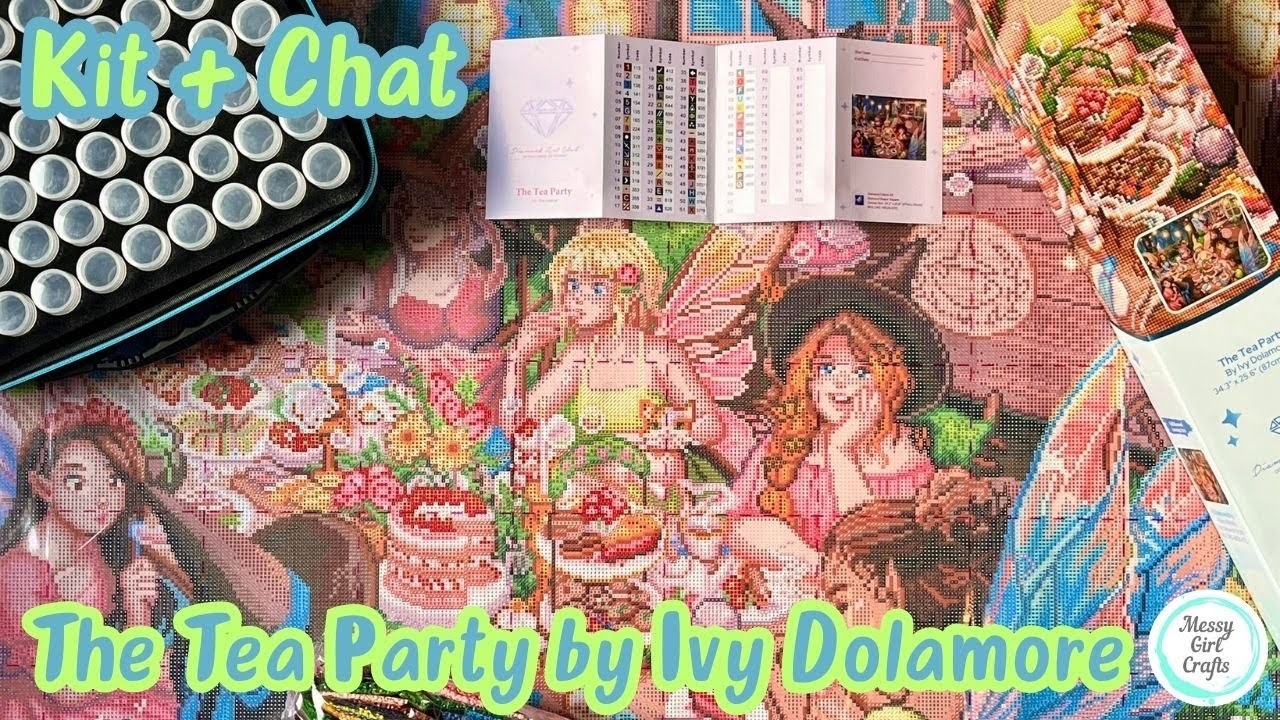 ダイヤモンドアートクラブ The Tea Party キット Kit + Chat – The Tea
