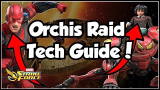 Orchis Tech Raid Guide! | Handle All Difficulties Now! | Marvel Strike Force