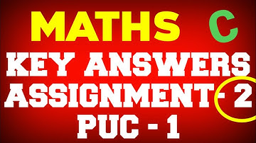 key answer of PUC 1 model question paper 2 Maths for reduced syllabus