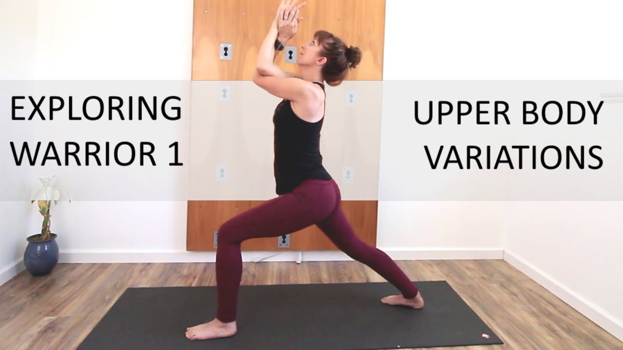 Exploring Warrior 1 Arm Variations Home yoga practice YouTube