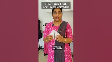 Free Online Aari Embroidery Classes in Tamil #aariwork #aariclasses #aariembroidery #fashiondesigner