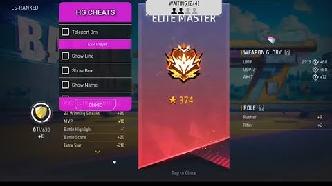 HGCHEAT+P2077KNG CS MOST WANTED HACK | FREE FIRE MOD MENU | GRINGO XP 😜 | NEW UPDATE CS WORKING HACK