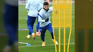 Christian Pulisic back in Chelsea Squad training today