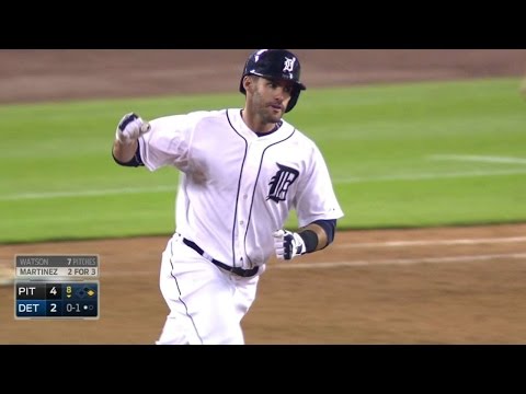 PIT@DET: J.D. Martinez ties game with 20th...