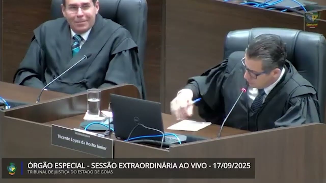 TJGO - Órgão Especial - Sessão Extraordinária AO VIVO - 17/09/2025 às 10h (AUDIODESCRIÇÃO)