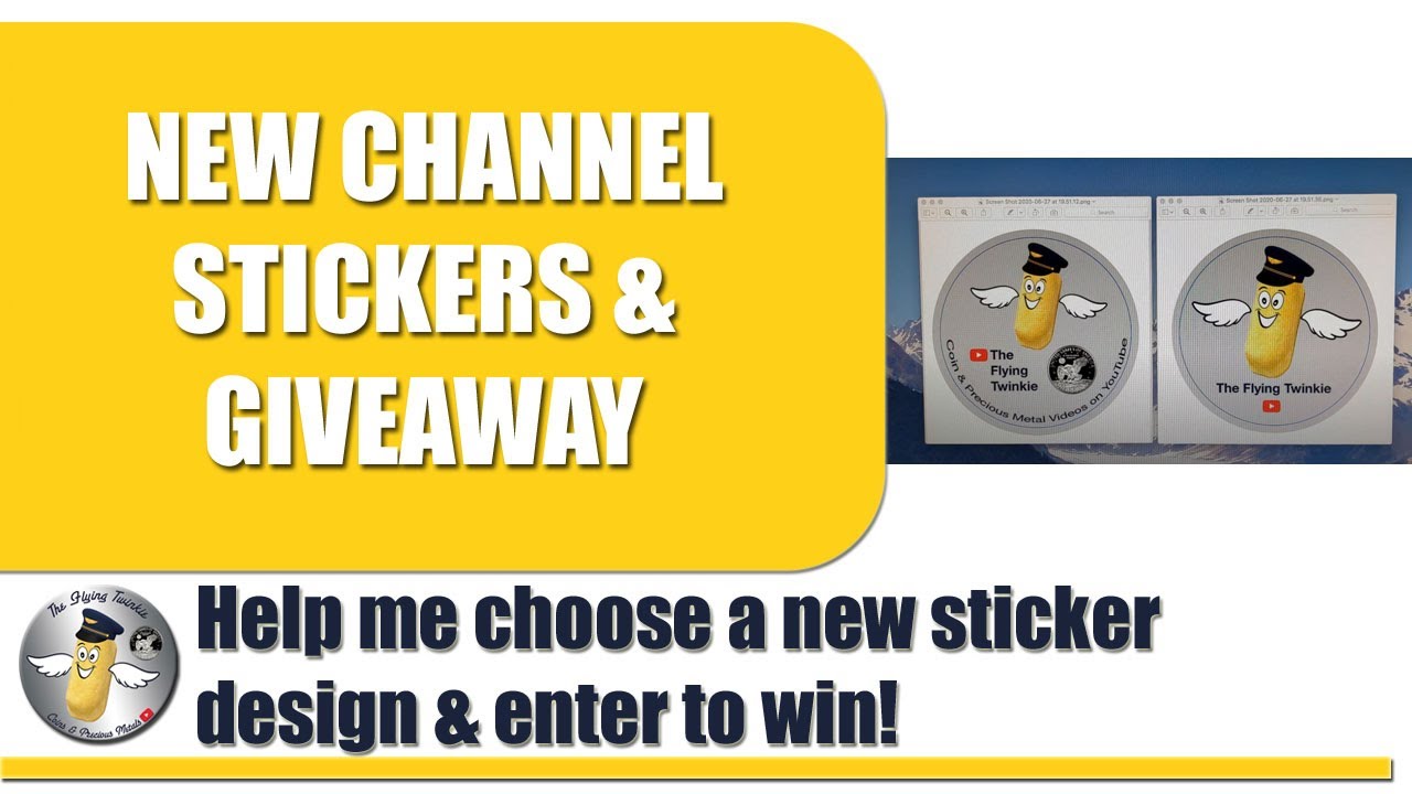 [GIVEAWAY CLOSED] !! NEW CHANNEL STICKERS & Sticker Giveaway !! Help me ...