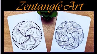 Zentangle Art | How to draw Zentangle Art Patterns | Circle Hamadox and Paradox