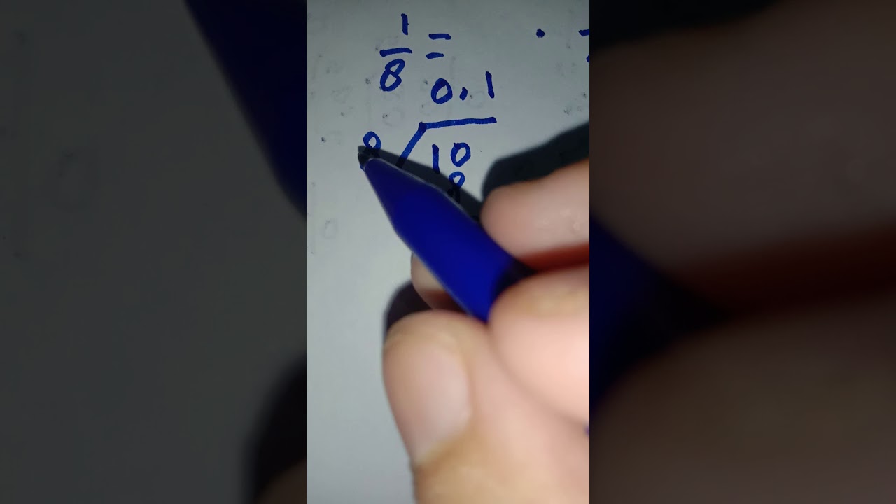 Bilangan Pecahan ( Mengubah pecahan ke desimal ) 