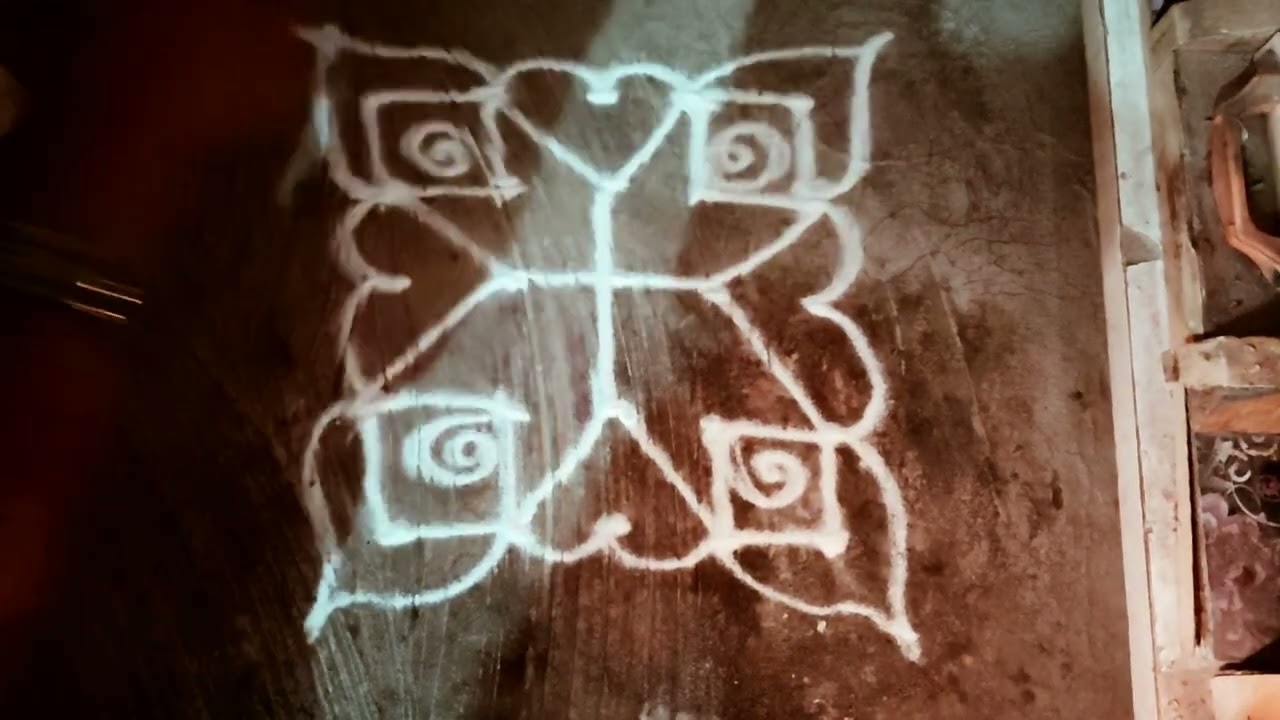 5*5 esay rangoli design || how to upload vido you tube || #Ragolis #muggula #kolams #sarvana