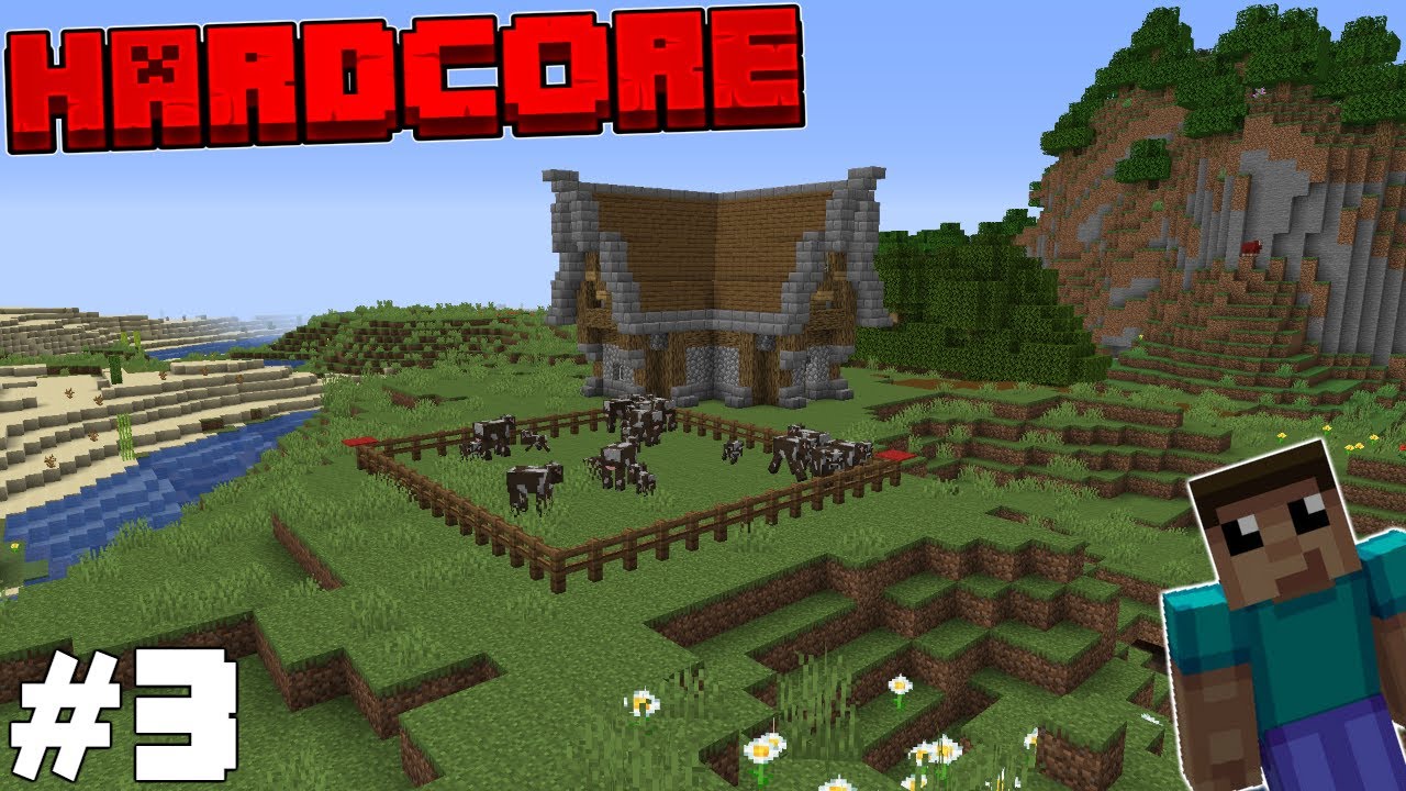 Cow Farm & Diamonds! - Minecraft Hardcore Timelapse S2E3 