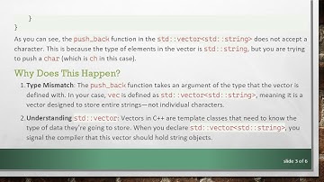 Understanding the push_back Issue: Why Your Vector Doesn’t Accept Values in C+ +