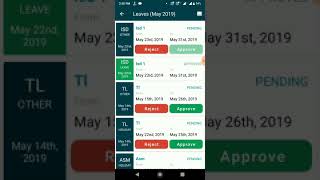 Promoter App (HR): How to approve leave request of user from HR dashboard?
