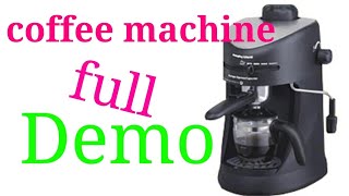 Coffee maker demo - YouTube