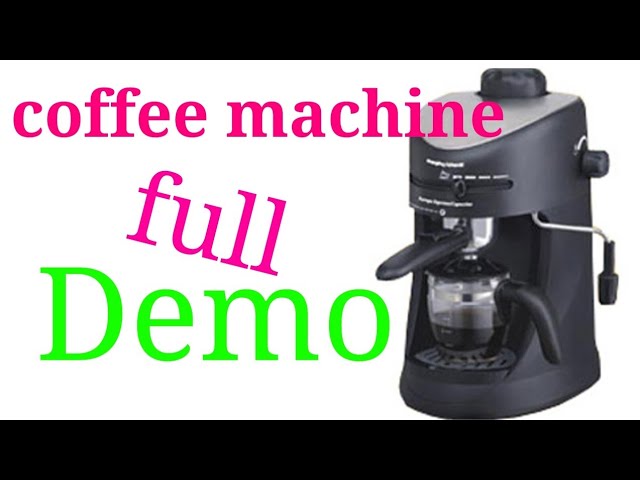 Coffee maker demo - YouTube