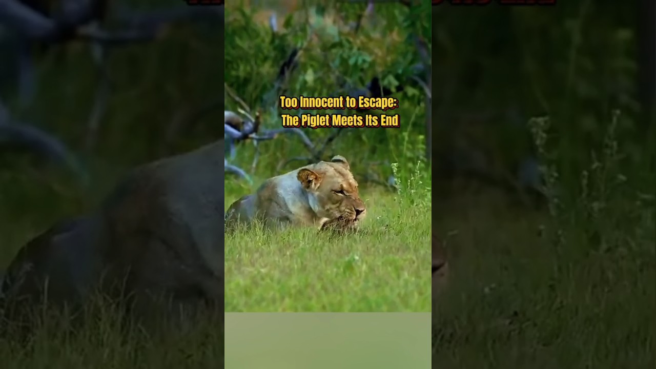 Too Innocent to Escape: The Piglet Meets Its End ! 